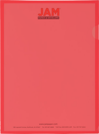 Red 9 x 11 1/2 Plastic Sleeves
