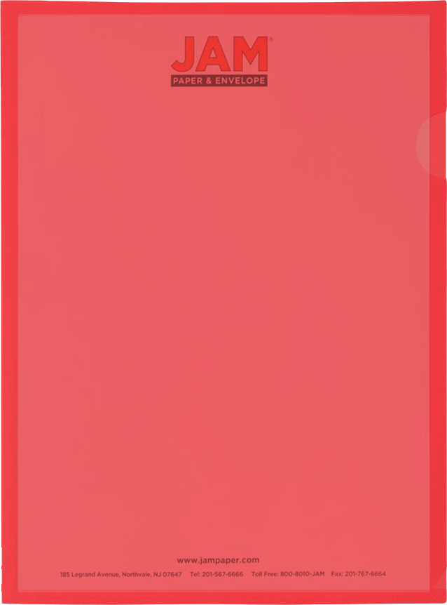 Red 9 x 11 1/2 Plastic Sleeves