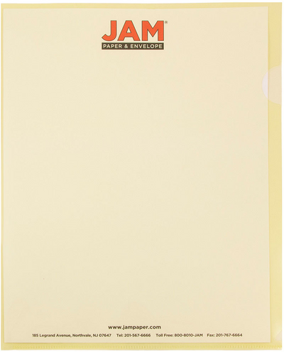 Yellow 9 x 11 1/2 Plastic Sleeves