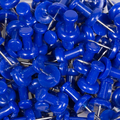 Blue Pushpins - 100 Pack