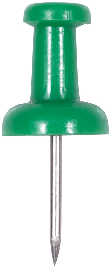 Green Pushpins - 100 Pack