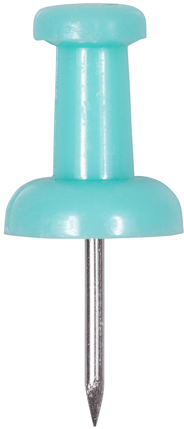 Teal Blue Teal Pushpins - 100 Pack