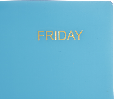 Assorted Days of the Week 9 x 11 1/2 Plastic Sleeves - 5 Pack