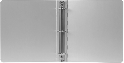 Silver Aluminum 1 1/2 Inch 3-Ring Binder