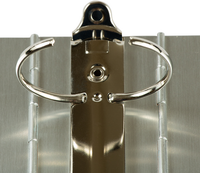Silver Aluminum 2 Inch 3-Ring Binder
