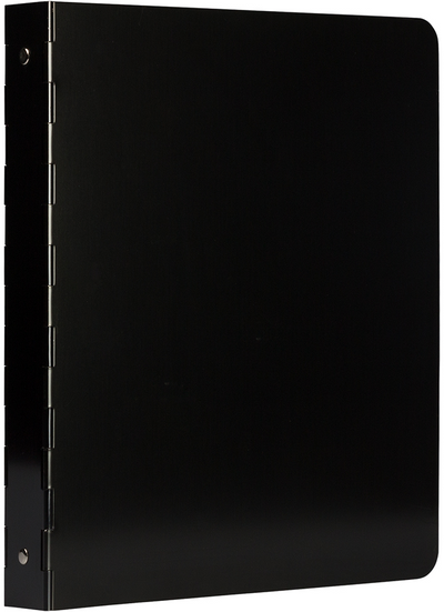 Black Aluminum 1 Inch 3-Ring Binder