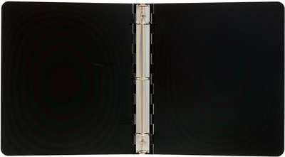 Black Aluminum 1 Inch 3-Ring Binder