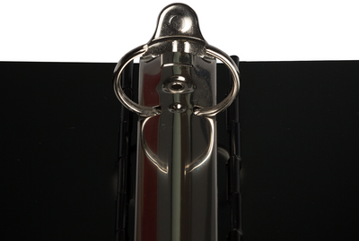 Black Aluminum 1 Inch 3-Ring Binder