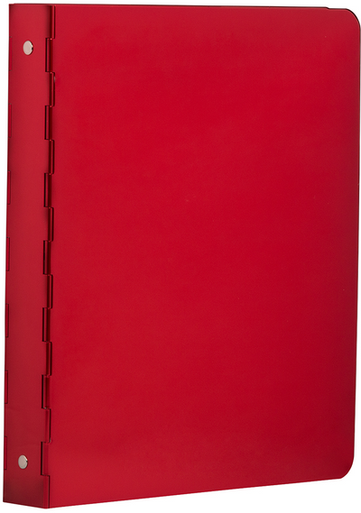 Red Aluminum 1 Inch 3-Ring Binder