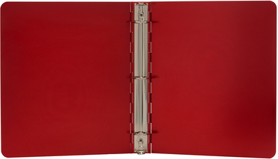 Red Aluminum 1 Inch 3-Ring Binder