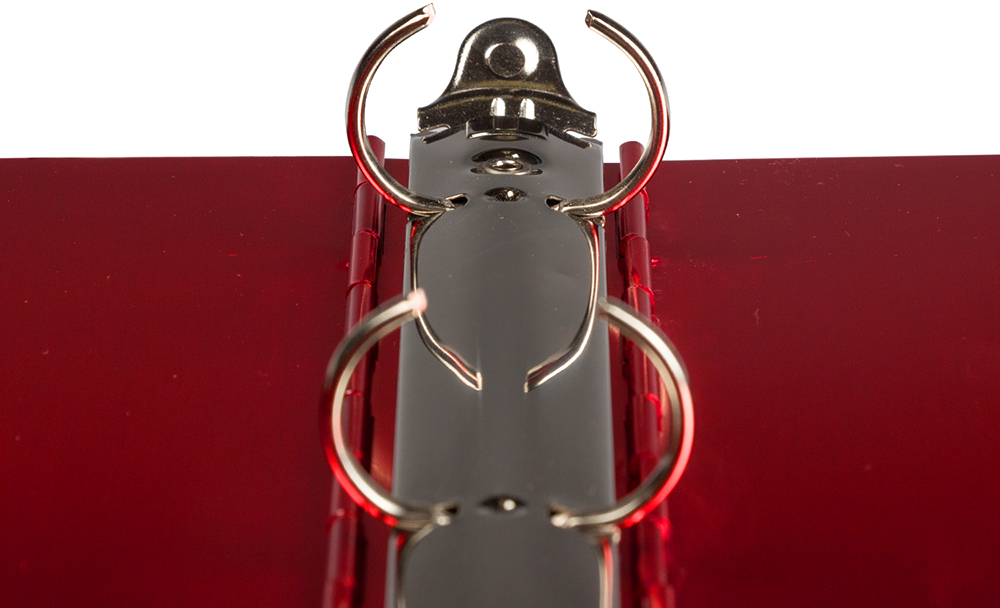 Red Aluminum 1 Inch 3-Ring Binder