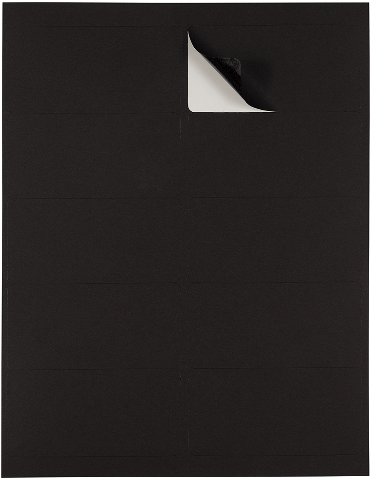 Black 2 x 4 Address Labels