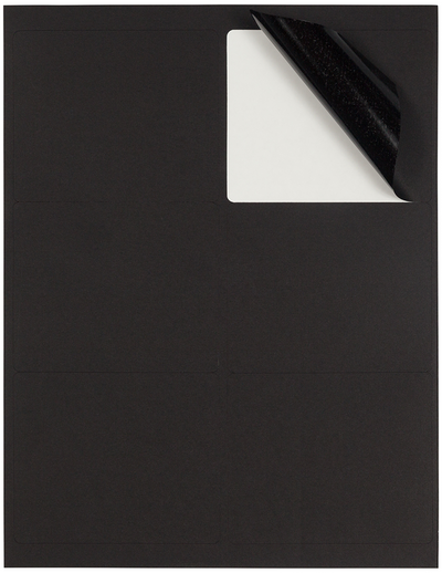 Black 3 1/3 x 4 Shipping Labels