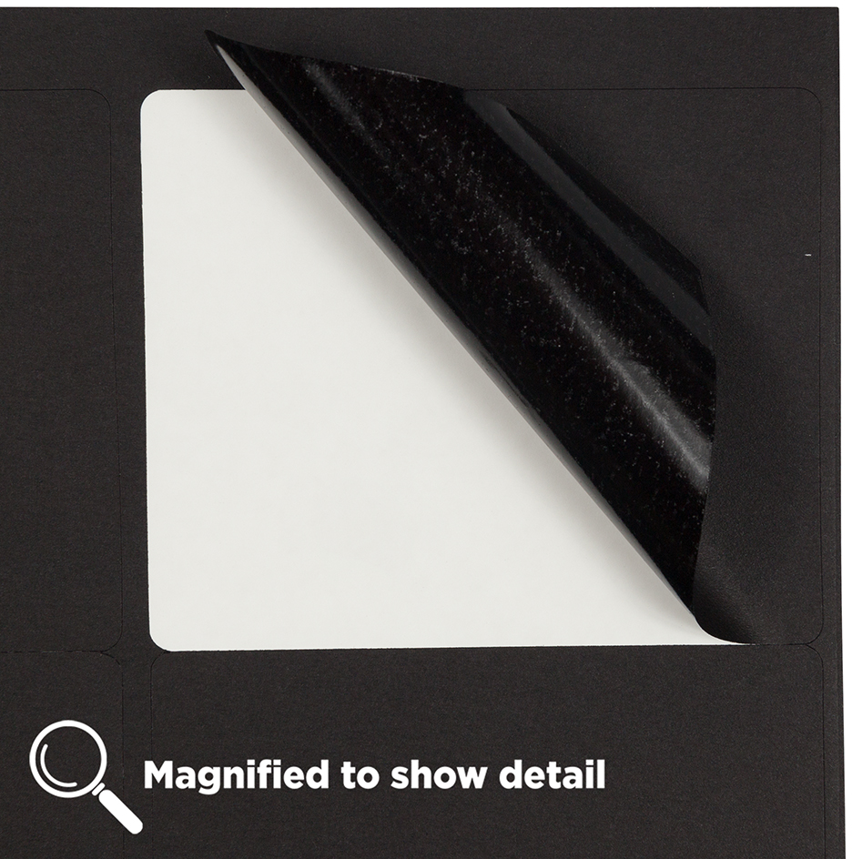 Black 3 1/3 x 4 Shipping Labels