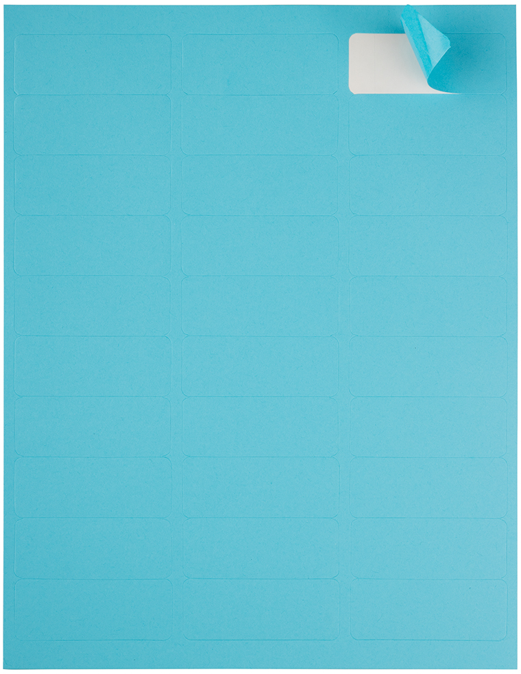 Blue 1 x 2 5/8 Return Address Labels