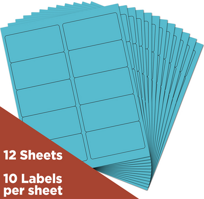 Blue 2 x 4 Address Labels