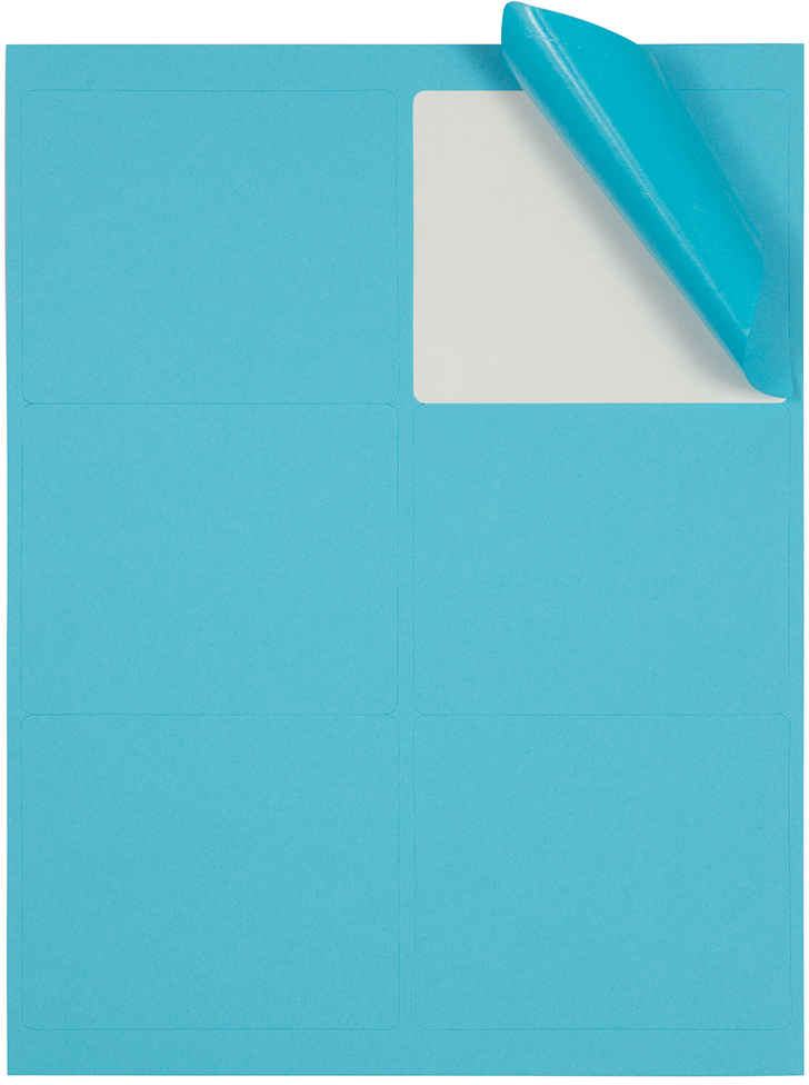 Blue 3 1/3 x 4 Shipping Labels