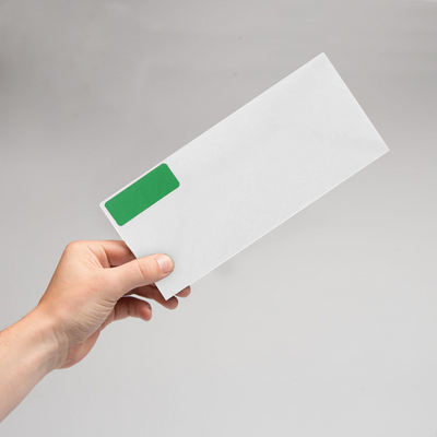 Green 1 x 2 5/8 Return Address Labels