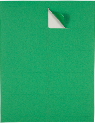 Green 2 x 4 Address Labels