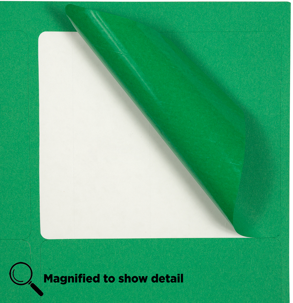 Green 3 1/3 x 4 Shipping Labels