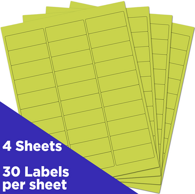 Ultra Lime 1 x 2 5/8 Return Address Labels