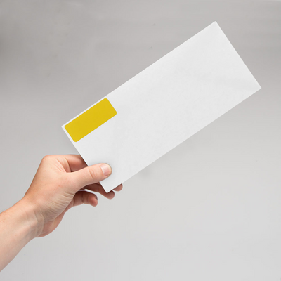 Yellow 1 x 2 5/8 Return Address Labels