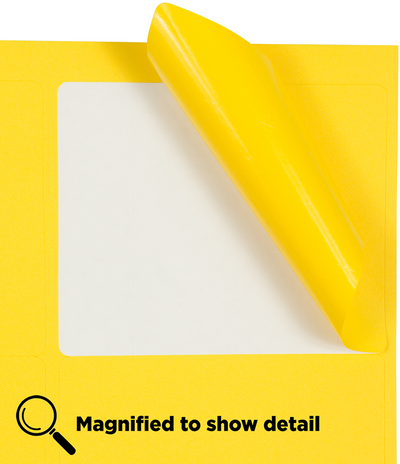 Yellow 3 1/3 x 4 Shipping Labels