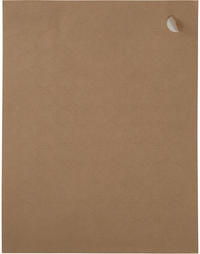 Brown Kraft Small 3/4 Inch Round Labels