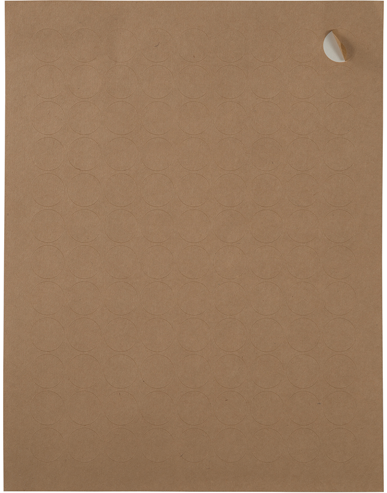 Brown Kraft Small 3/4 Inch Round Labels