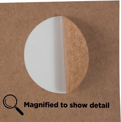 Brown Kraft Medium 1 2/3 Inch Round Labels