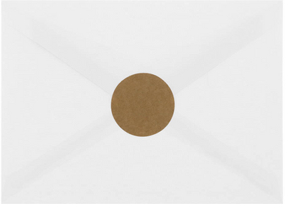 Brown Kraft Medium 1 2/3 Inch Round Labels