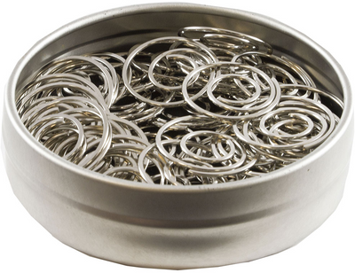 Silver Circular "Cloops" Paper Clips - 50 Pack