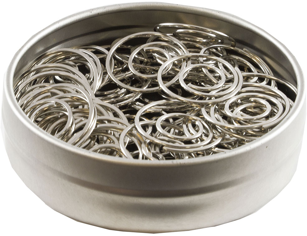 Silver Circular "Cloops" Paper Clips - 50 Pack