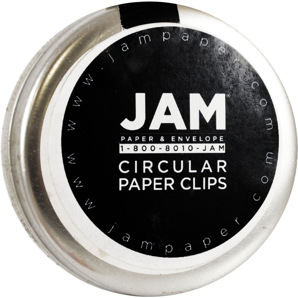 Silver Circular "Cloops" Paper Clips - 50 Pack