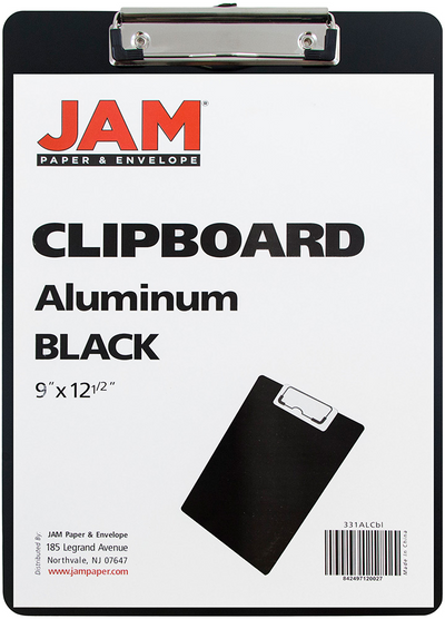 Black Aluminum 9 x 13 Clipboards