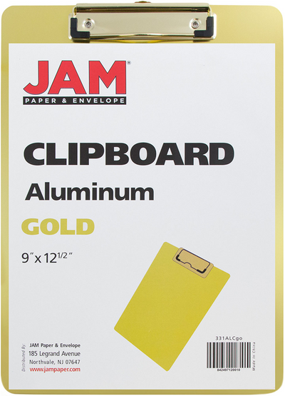 Gold Aluminum 9 x 13 Clipboards