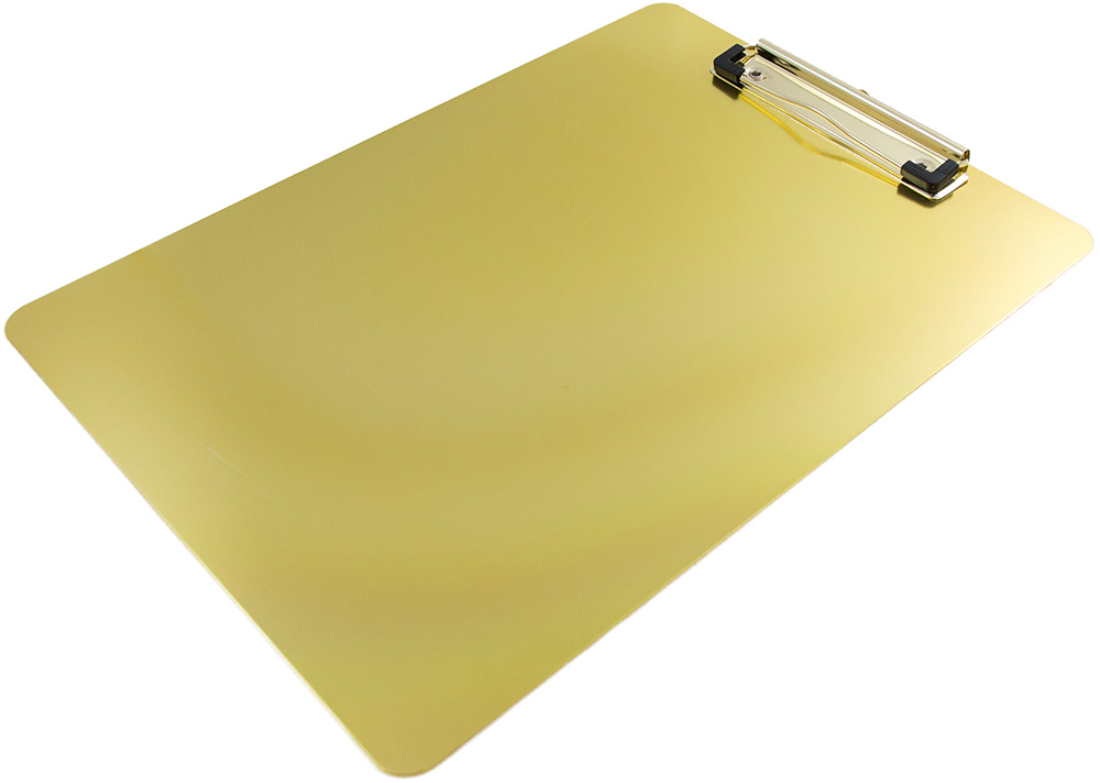 Gold Aluminum 9 x 13 Clipboards