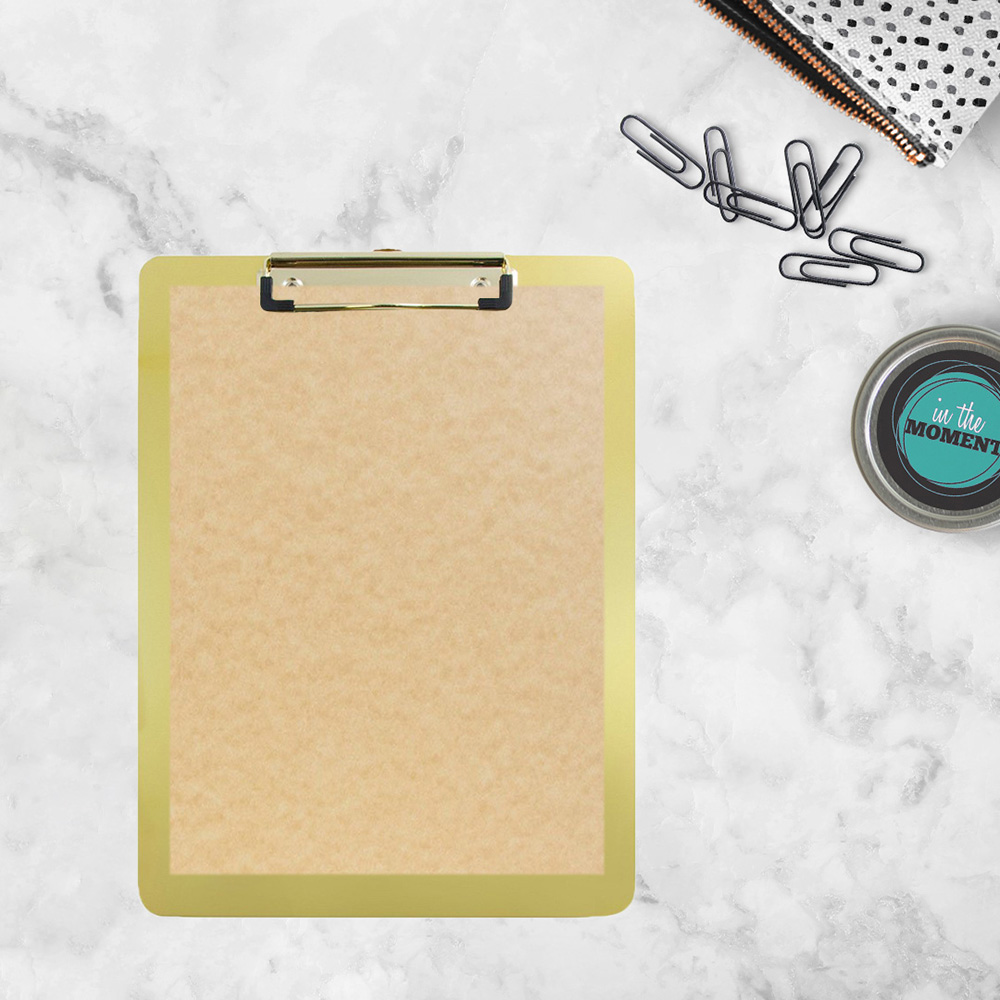 Gold Aluminum 9 x 13 Clipboards