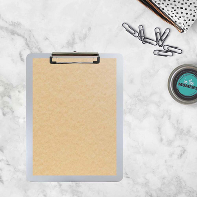 Silver Aluminum 9 x 13 Clipboards