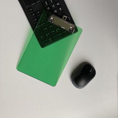 Green Plastic 6 x 9 Mini Acrylic Clipboards