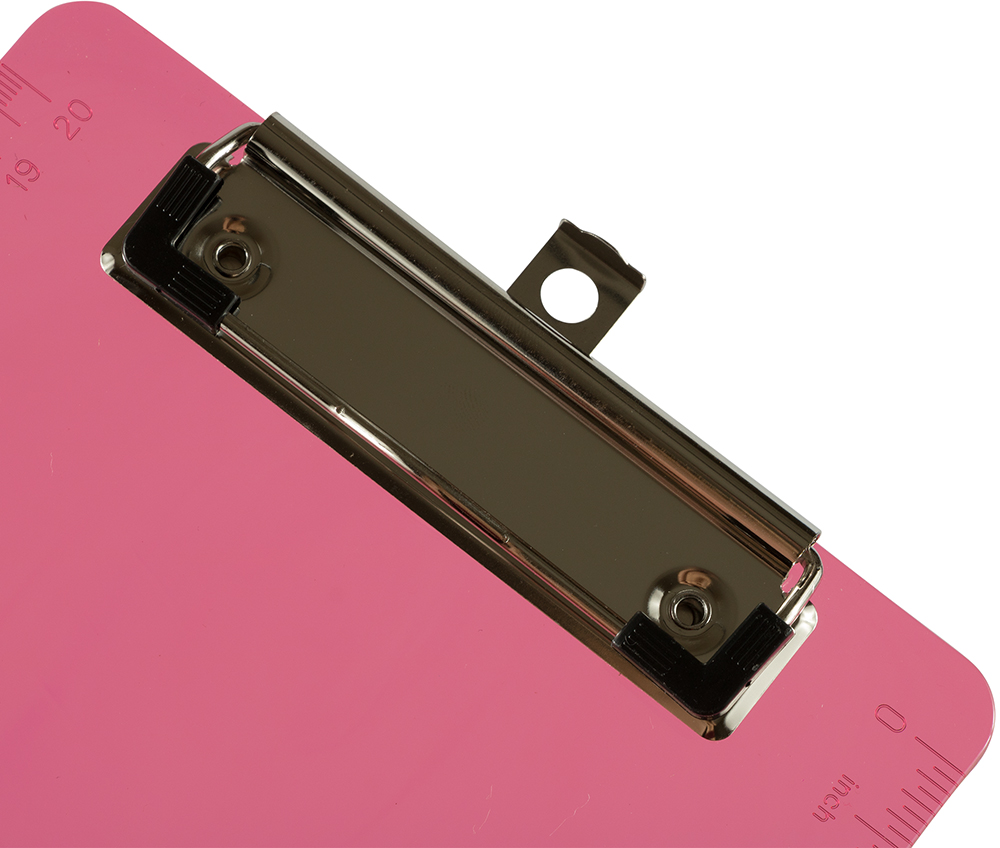 Pink Plastic 6 x 9 Mini Acrylic Clipboards