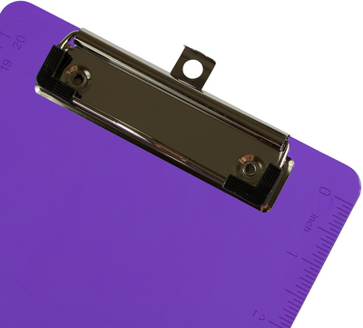 Purple Plastic 6 x 9 Mini Acrylic Clipboards
