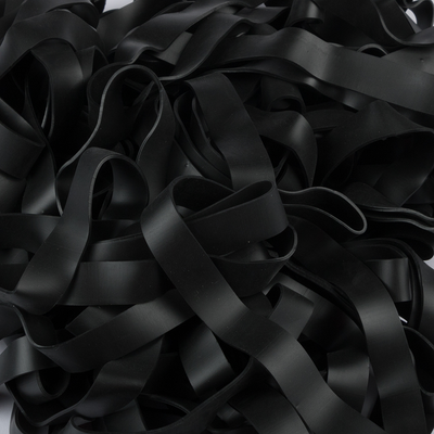 Black Size 107 Rubber Bands - 50 Pack