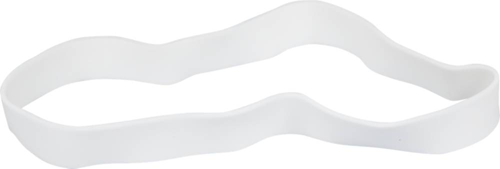 White Size 107 Rubber Bands - 50 Pack