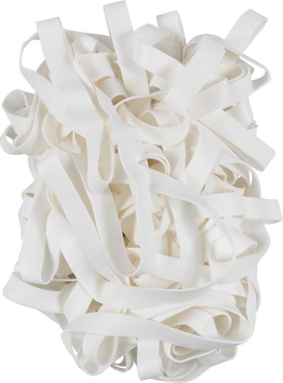 White Size 107 Rubber Bands - 50 Pack