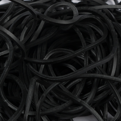 Black Size 16 Rubber Bands - 100 Pack