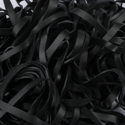 Black Size 64 Rubber Bands - 100 Pack