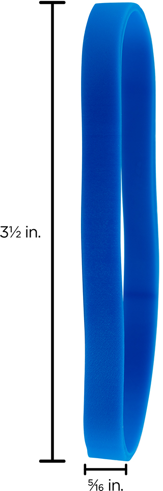 Blue Size 64 Rubber Bands - 100 Pack