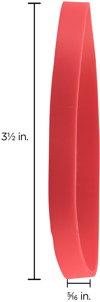 Red Size 64 Rubber Bands - 100 Pack