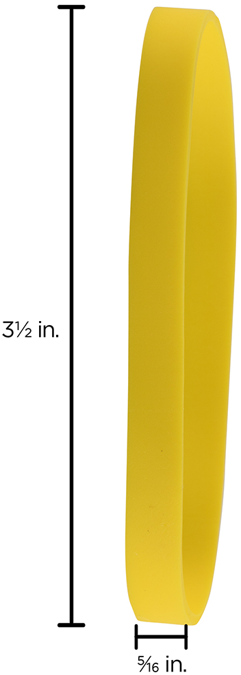 Yellow Size 64 Rubber Bands - 100 Pack
